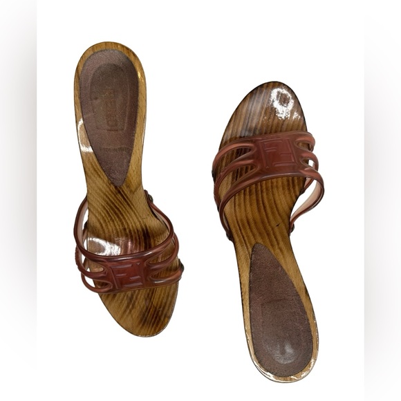 FENDI Pre-owned Mules & Clogs In Pink shoes size 38 - Picture 5 of 16